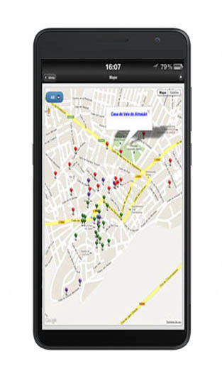 Geolocation map  for AG95 audio guide (audioguides)