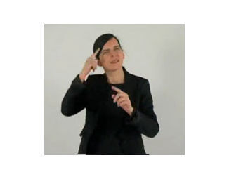 Sign language interpreter for audioguides