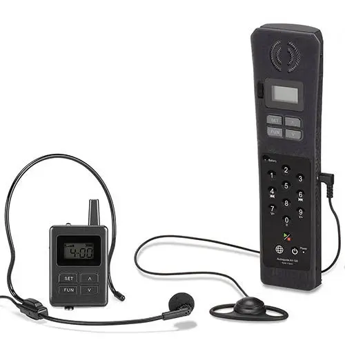 Audioguide with 2 in 1 tour guide system