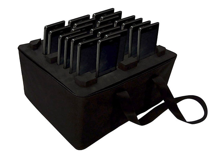 Charging and carrying case for  20 AG95 audio guides (audio guide)
