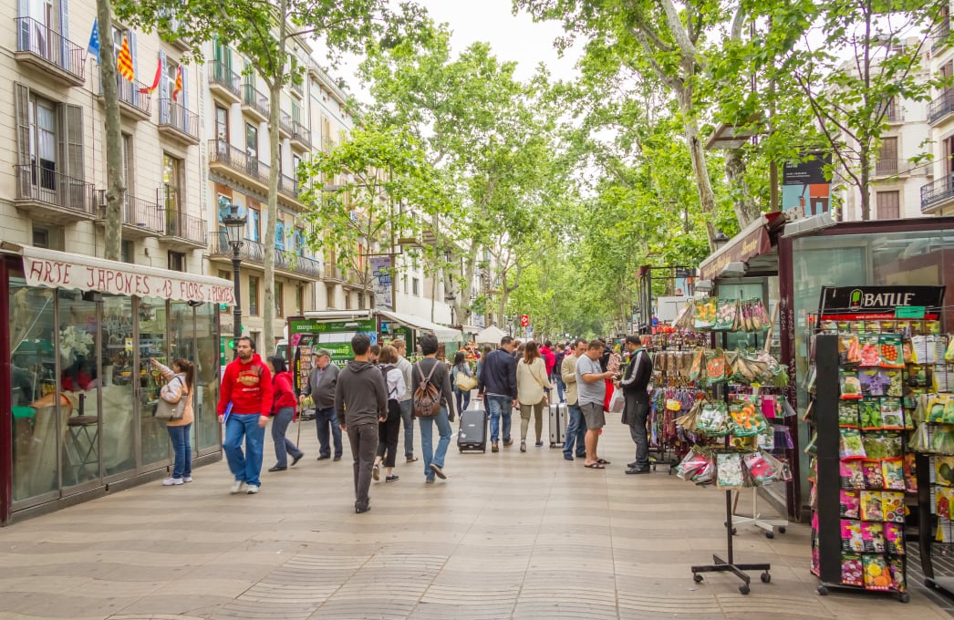 2. Audio guide of Barcelona. La rambla
