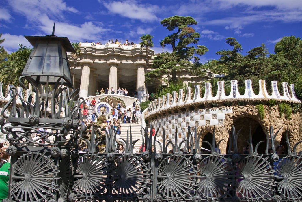 3. Audio guide of Barcelona. Park güell.