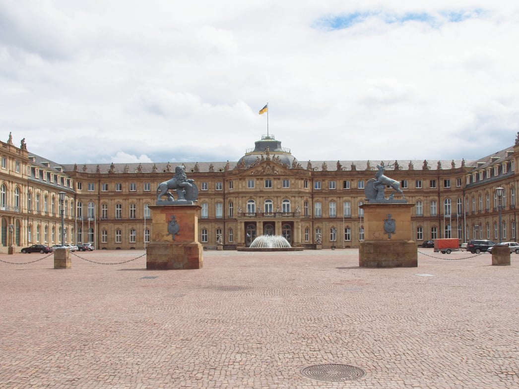 2. Stuttgart Audio Guide. The Neues Schloss, or New Palace.