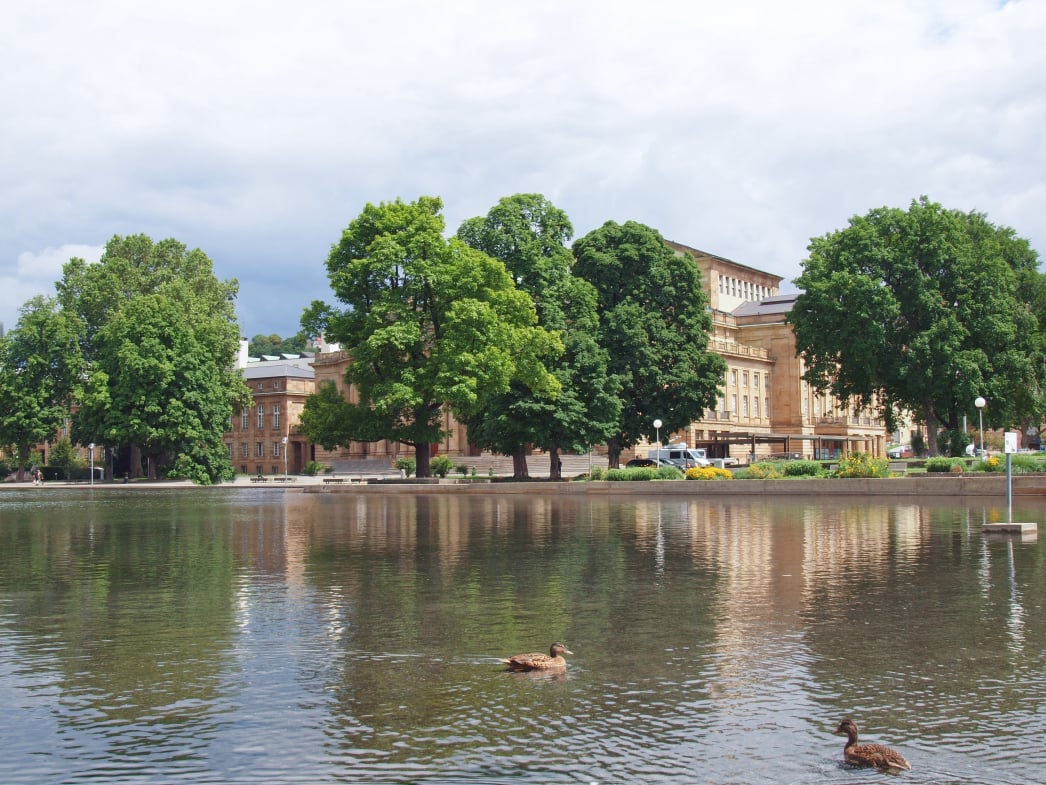 2. Stuttgart Audio Guide. The Neues Schloss, or New Palace.
