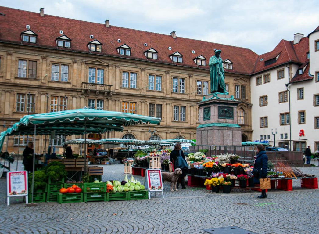  4. Stuttgart Audio Guide. Schillerplatz and Alte Kanzlei.